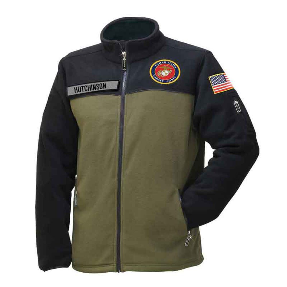 Marine Corps Sierra Pacific Full Zip Fleece Vest MilitaryBest Proud Son of a Marine U.S 
